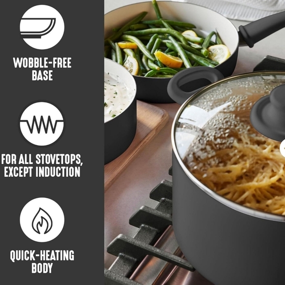 GREENLIFE COOKWARE BLACK n. CREAM - Picture 4 of 6